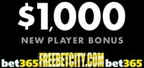 Bet365 Poker free 5 + $1000 matched